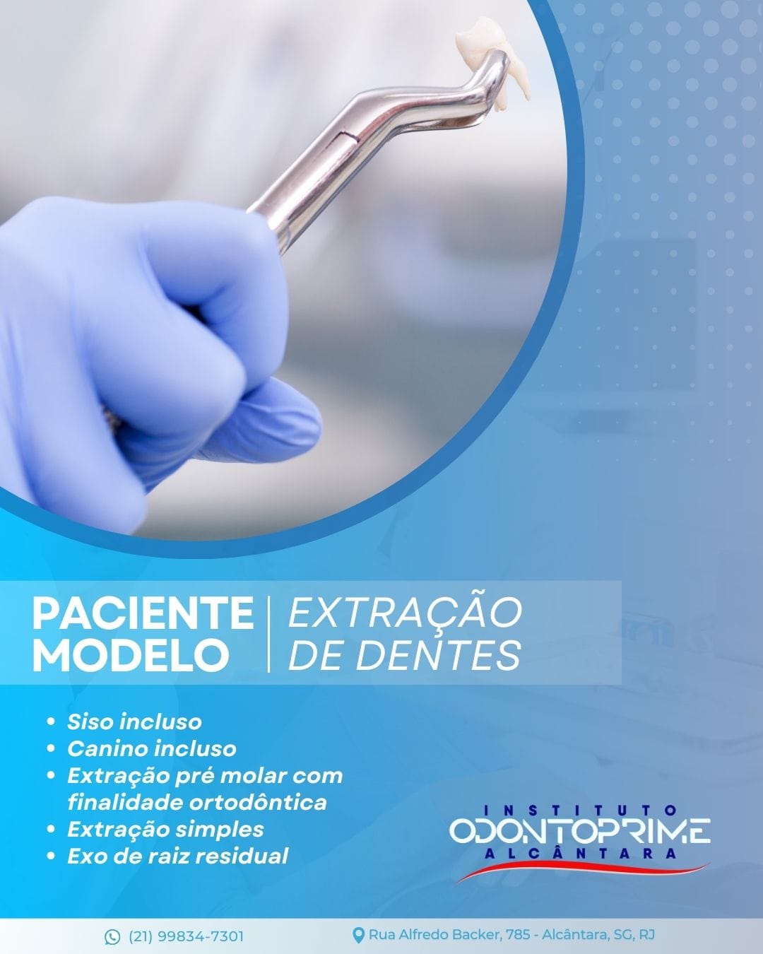 Paciente Modelo para Extração de Dentes (Cirurgia Oral)